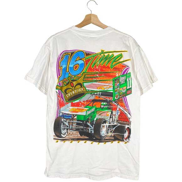 Vintage 2000 Steve Kinser Outlaw Racing Tee Size M - Picture 4 of 5